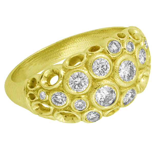Alex Sepkus Open Work Ring - Size R 68D - Elegant Handcrafted Sterling Silver Jewelry for Women, Perfect for Weddings, Parties & Special Occasions