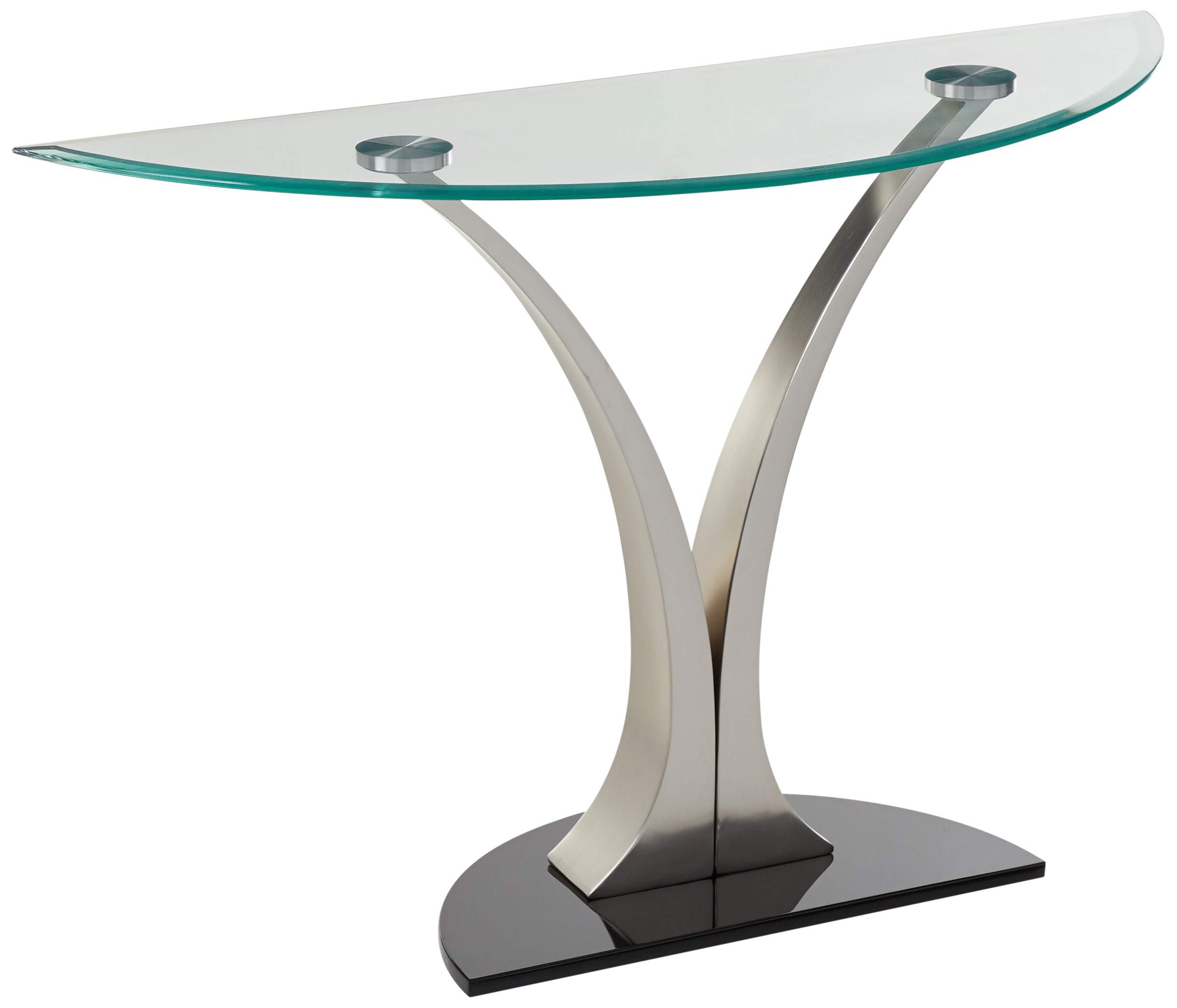Furniture of America Kassandra Modern Sofa Table with Metallic Finish - Stylish End Table for Living Room, Bedroom & Office Decor