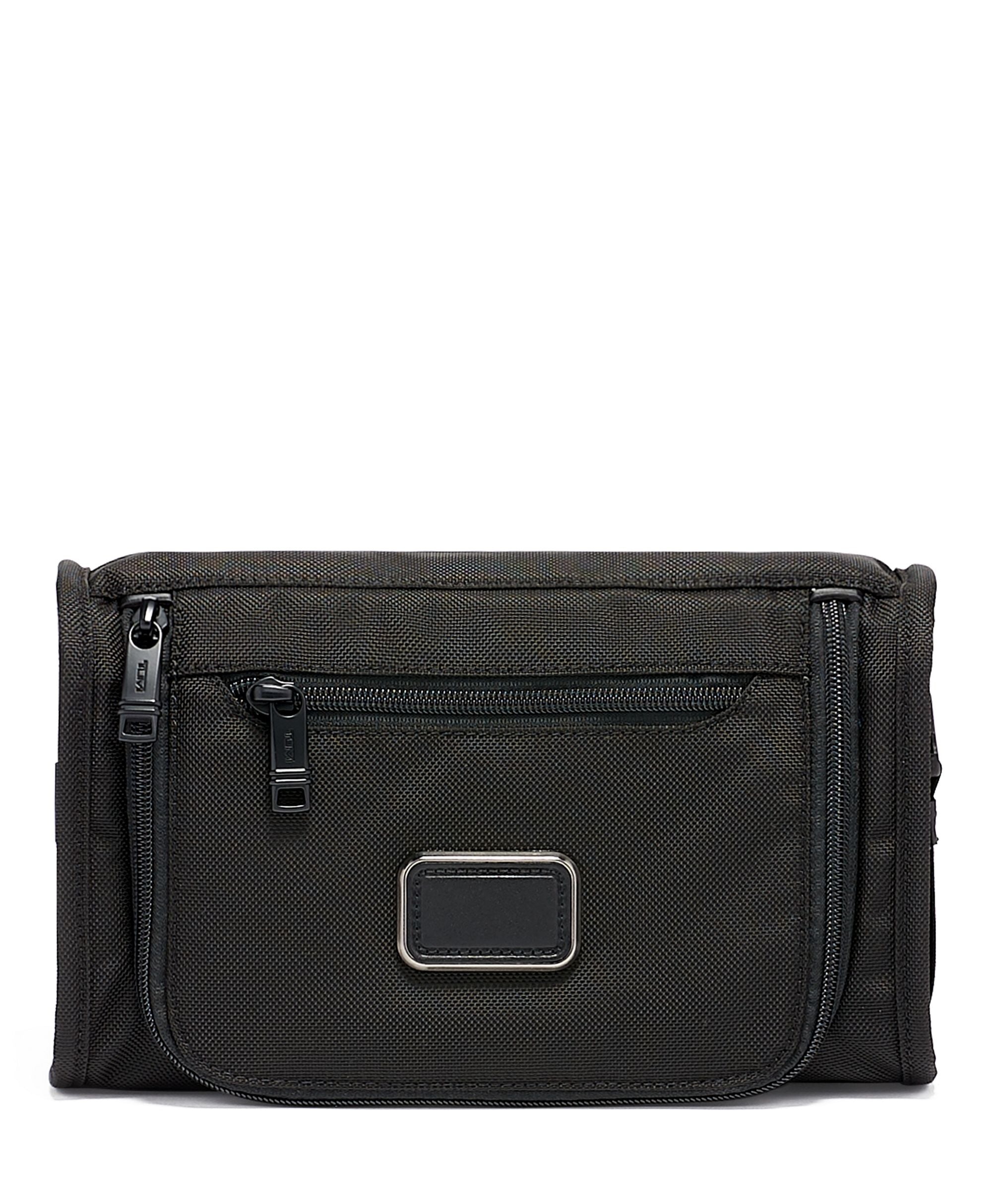 Tumi Alpha Travel Kit - Premium Men's Toiletry Bag for Business & Leisure Travel | Water-Resistant Organizer for Shaving, Grooming & Cosmetics | Perfect Carry-On Essential for Airports & Hotels