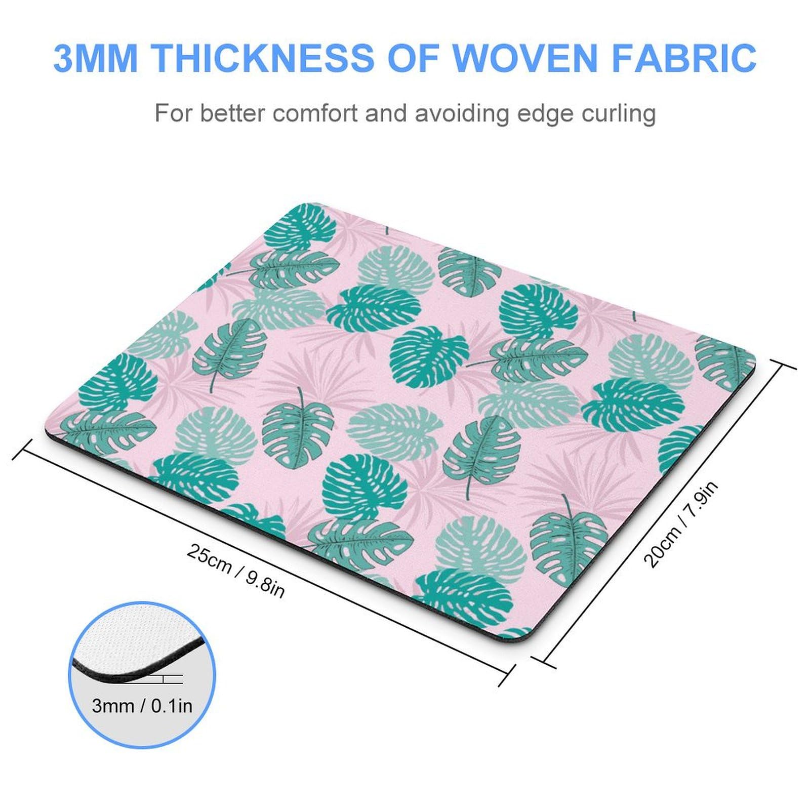 Premium Tropical Monstera Leaf Design Mouse Pad - Non-Slip, Waterproof Gaming & Office Mouse Mat (20x25cm) - Durable Desk Accessory for Home, Work & PC Gaming Setup
