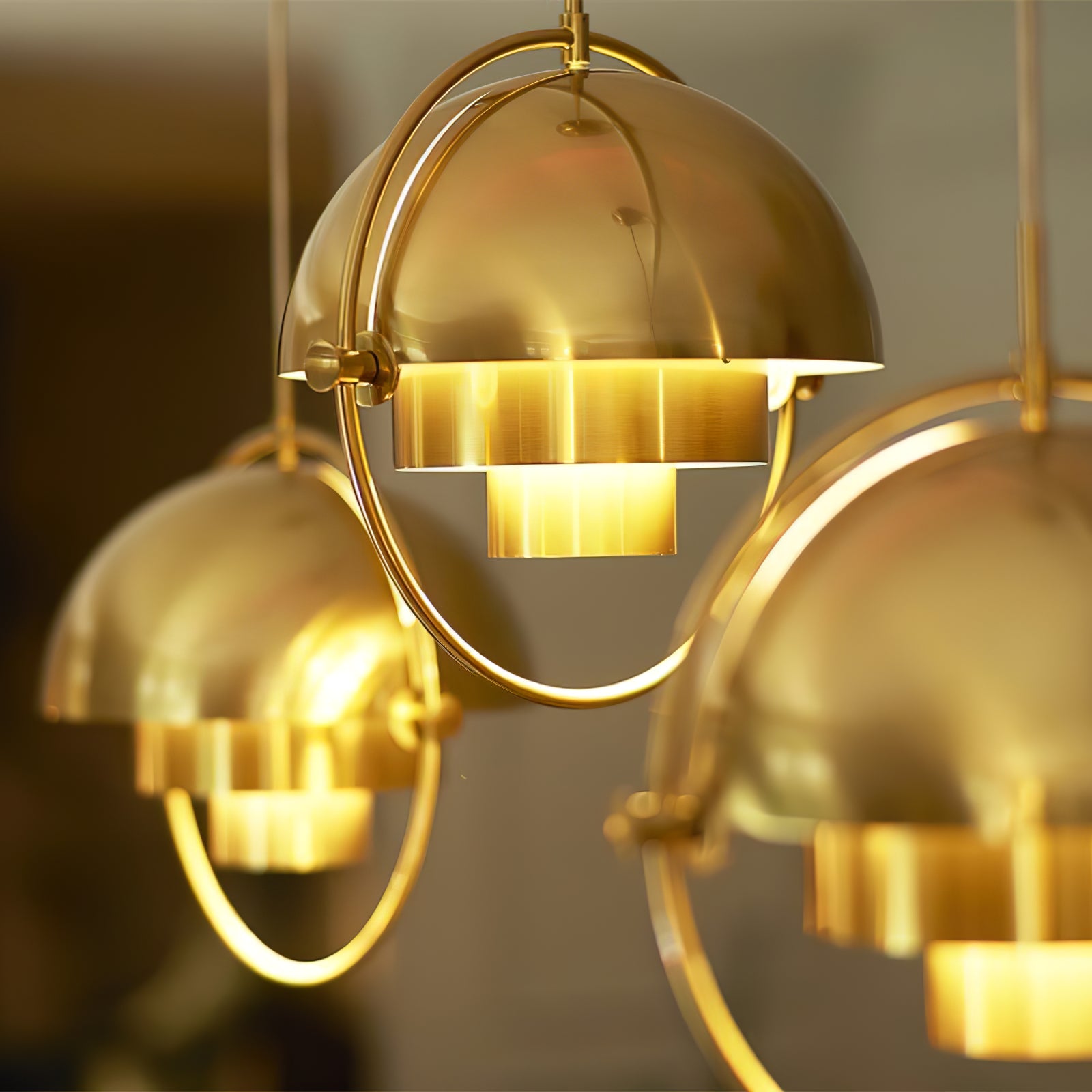 Modern Deformed Ball Pendant Light - Unique Geometric Glass Ceiling Lamp for Living Room, Dining Room, Bedroom & Kitchen Decor
