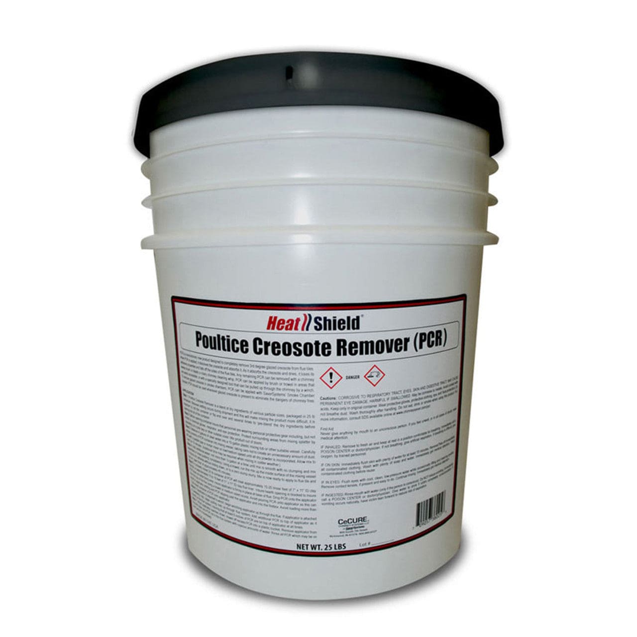 25 lb. PCR Poultice Creosote Remover for Concrete & Masonry - Heavy-Duty Stain & Grease Cleaner - Ideal for Driveways, Garages & Industrial Floors