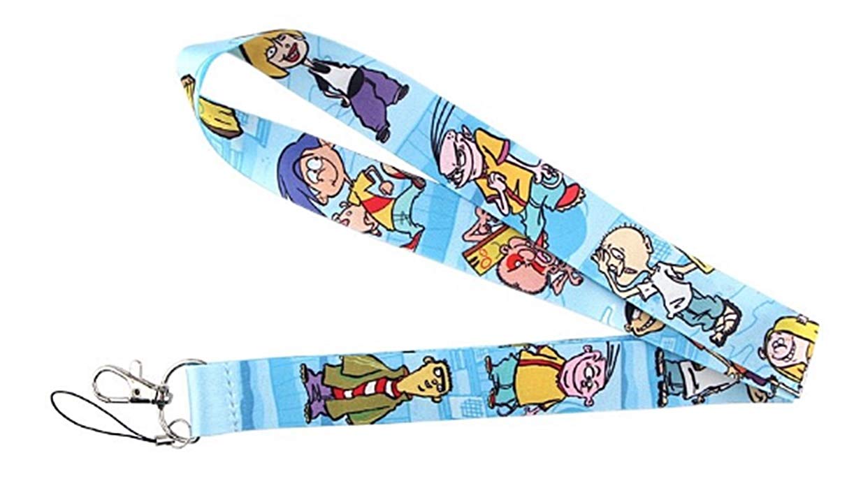Ed Edd n Eddy ID Holder Lanyard Keychain - Cartoon Character Badge Holder for Work, School, Events & Conventions