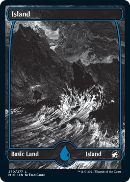 Magic: The Gathering - Island (270) - Innistrad: Midnight Hunt - Premium MTG Land Card for Deck Building & Strategy Games - Perfect for Collectors and Players