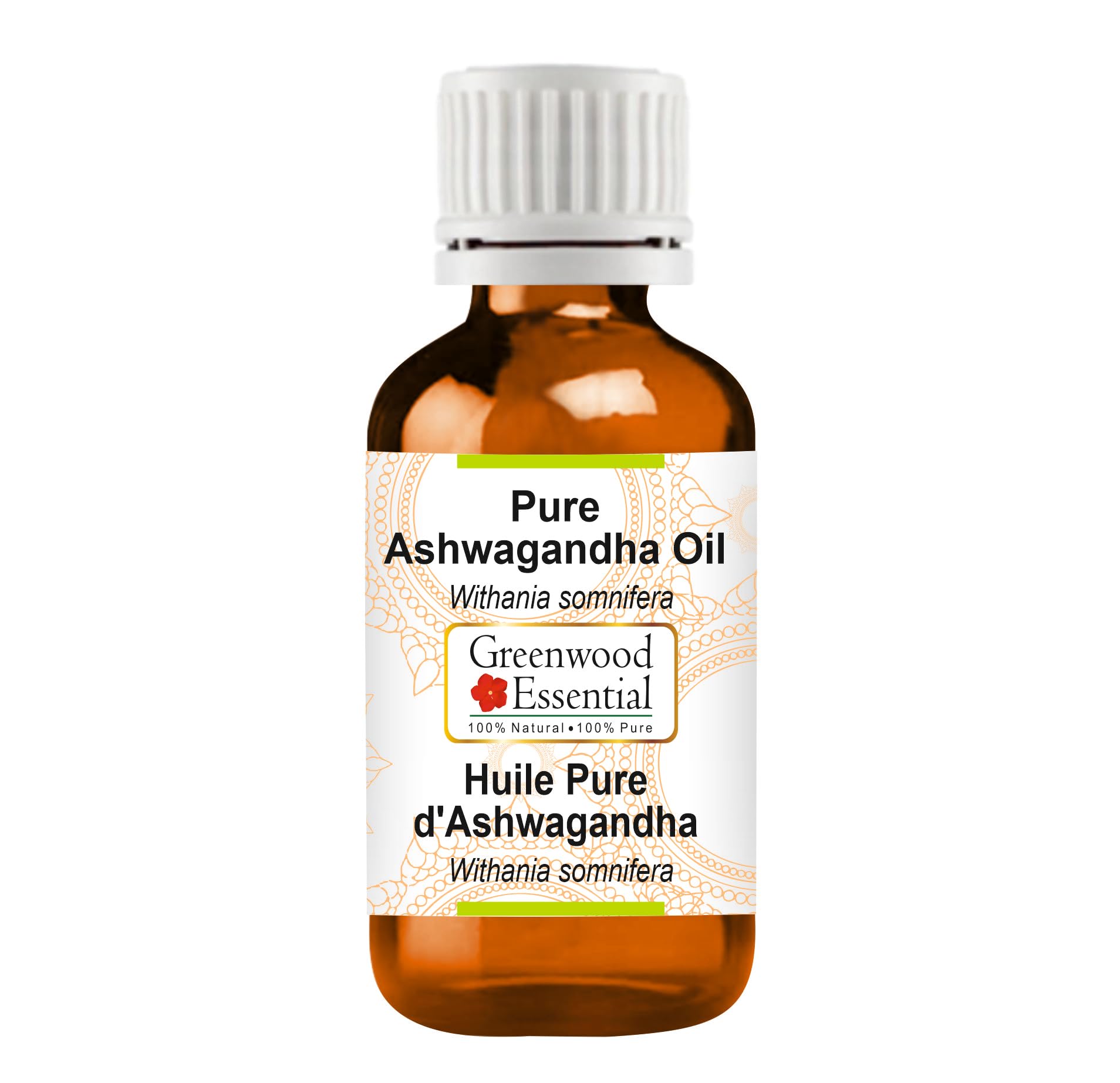 Organic Ashwagandha Essential Oil 15ml (0.50 oz) - 100% Pure Withania Somnifera Extract for Stress Relief, Sleep Support & Wellness - Perfect for Aromatherapy, Massage & DIY Skincare