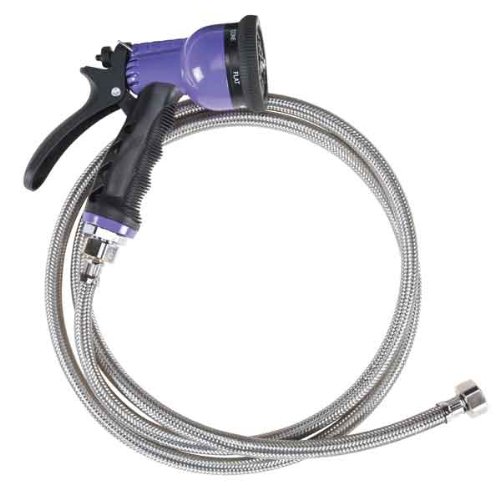 6-in-1 Stainless Steel Dog Grooming Washing Station Hose with 60