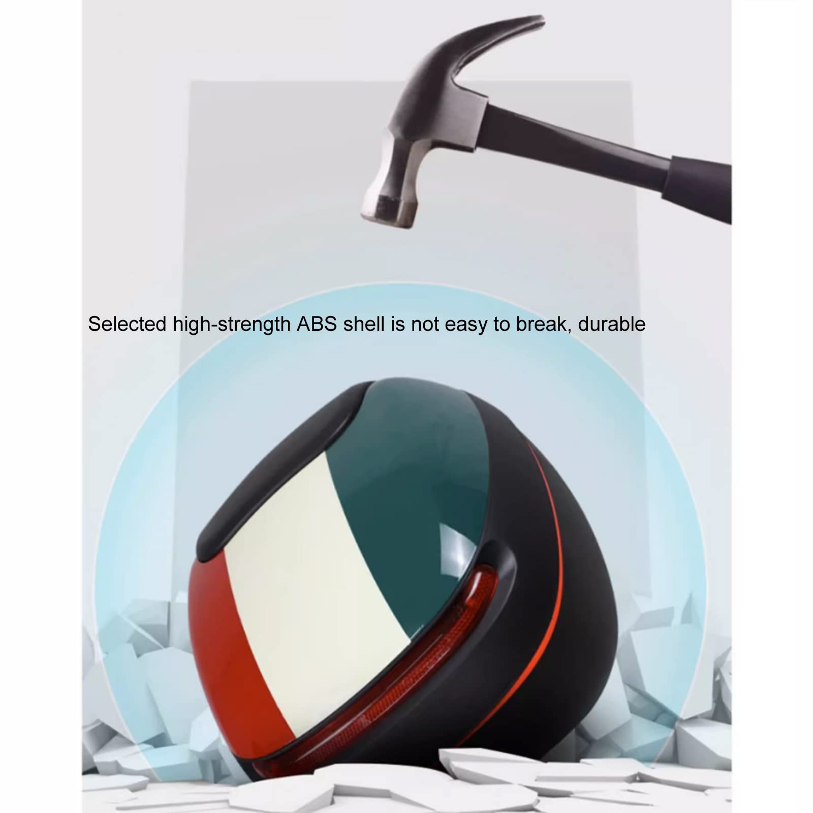 Waterproof Motorcycle Top Box for Helmets & Gloves - Scooter Storage Trunk