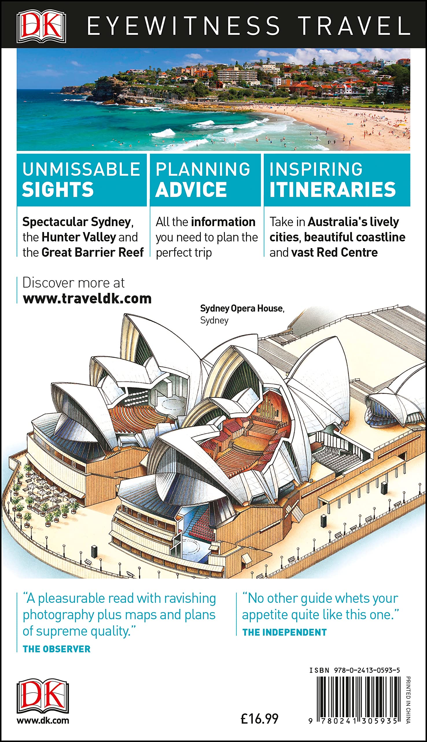 DK Eyewitness Travel Guide Australia - Best Travel Book for Exploring Australia's Top Attractions & Hidden Gems | Perfect for Vacation Planning & Adventure Trips