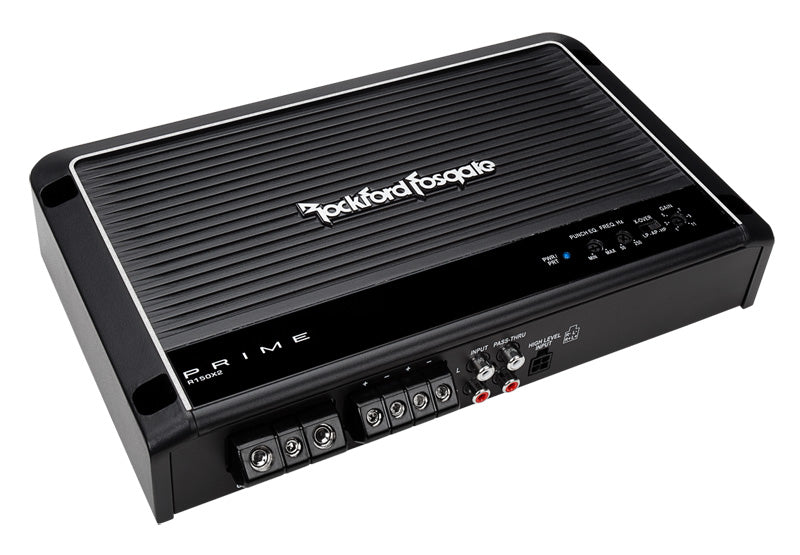 Rockford Fosgate R150X2 2-Channel Car Amplifier - 150W Power, High-Performance Audio, Compact Design - Perfect for Car Audio Systems & Upgrades