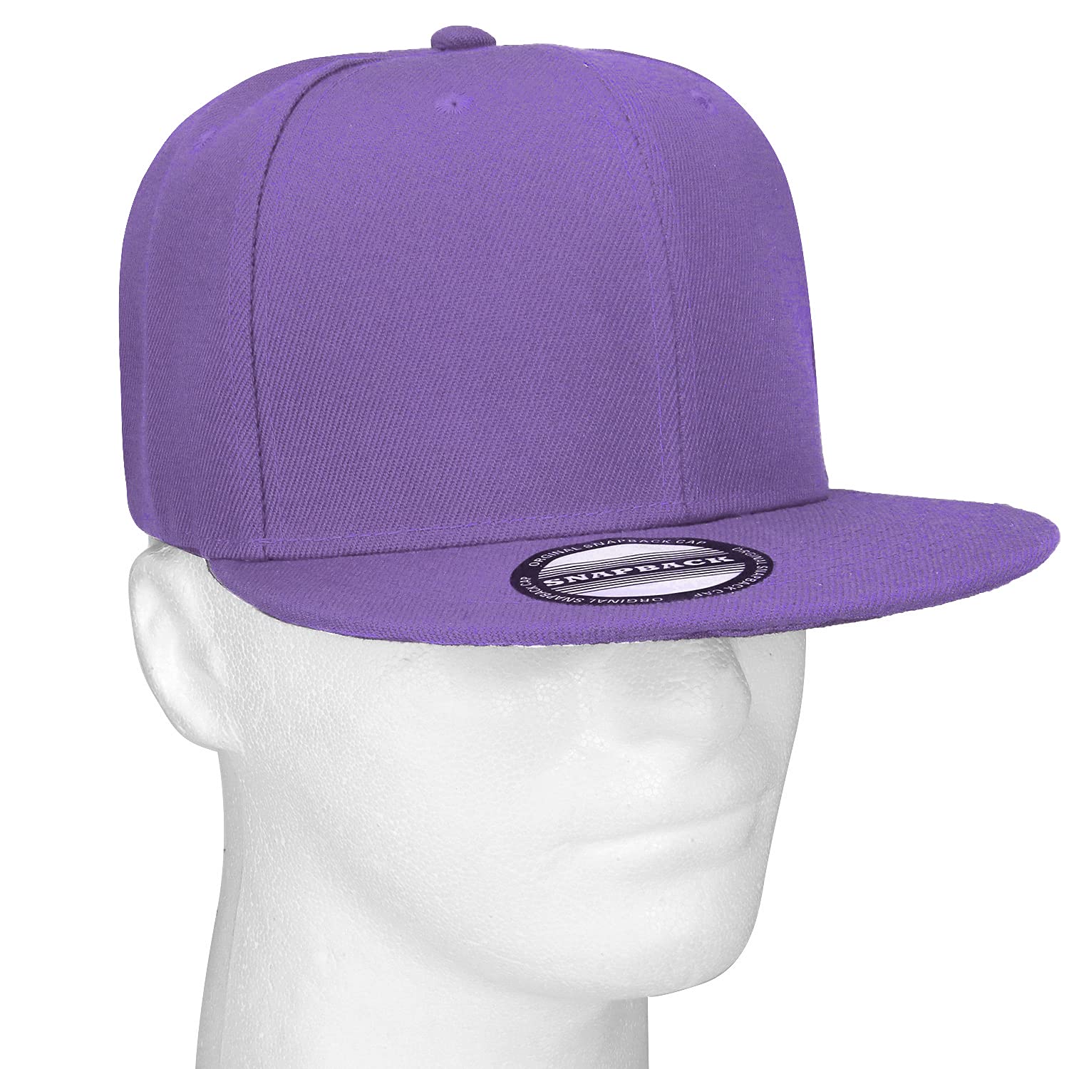 Falari Wholesale 12 Pack Snapback Hats - Hip Hop Style Flat Bill Blank Solid Color Adjustable Caps for Men & Women | Perfect for Streetwear, Sports, and Casual Outfits