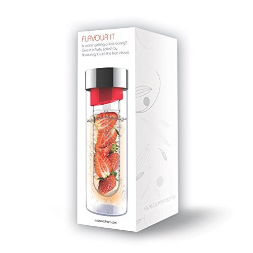 Asobu Flavour It - Insulated Stainless Steel Water Bottle with Flavor Infuser - Perfect for Gym, Hiking & Office Hydration