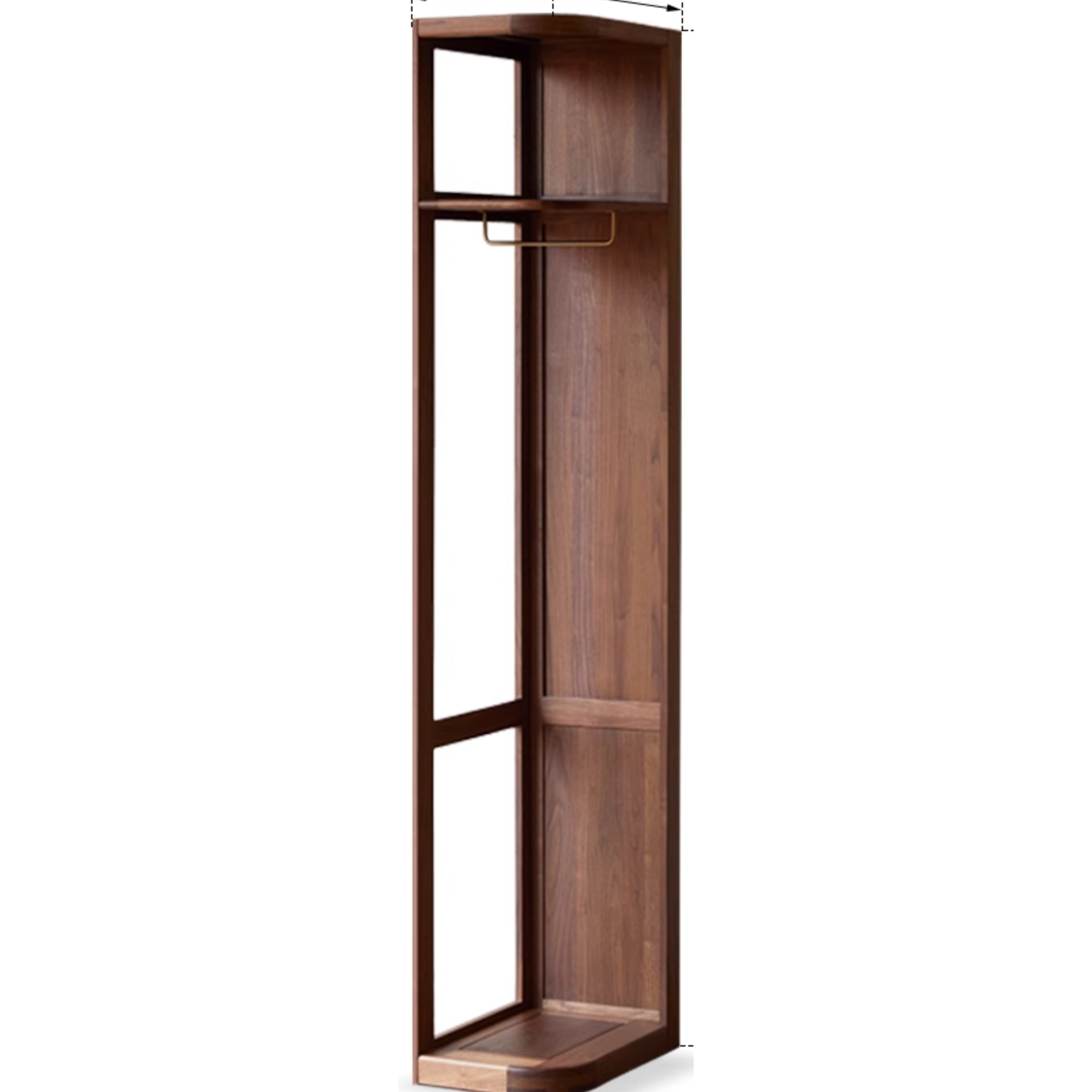 Solid Black Walnut Wood Large Wardrobe - Spacious Closet Organizer for Bedroom, Walk-in Closet & Master Suite Storage