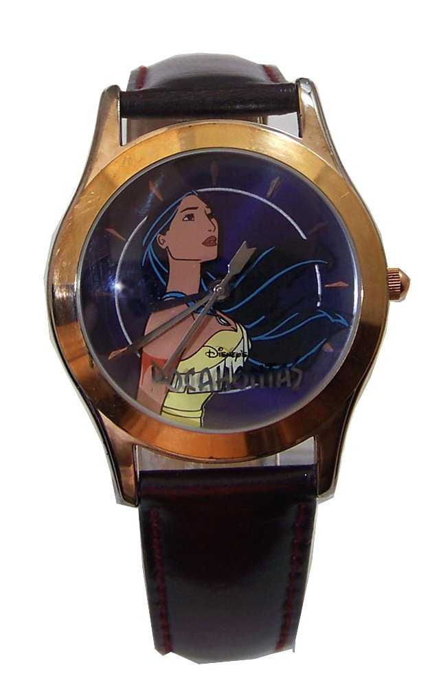 Disney Pocahontas Limited Edition Collectible Watch in Premium Wood Display Case - Perfect for Disney Fans, Collectors & Special Occasion Gifts