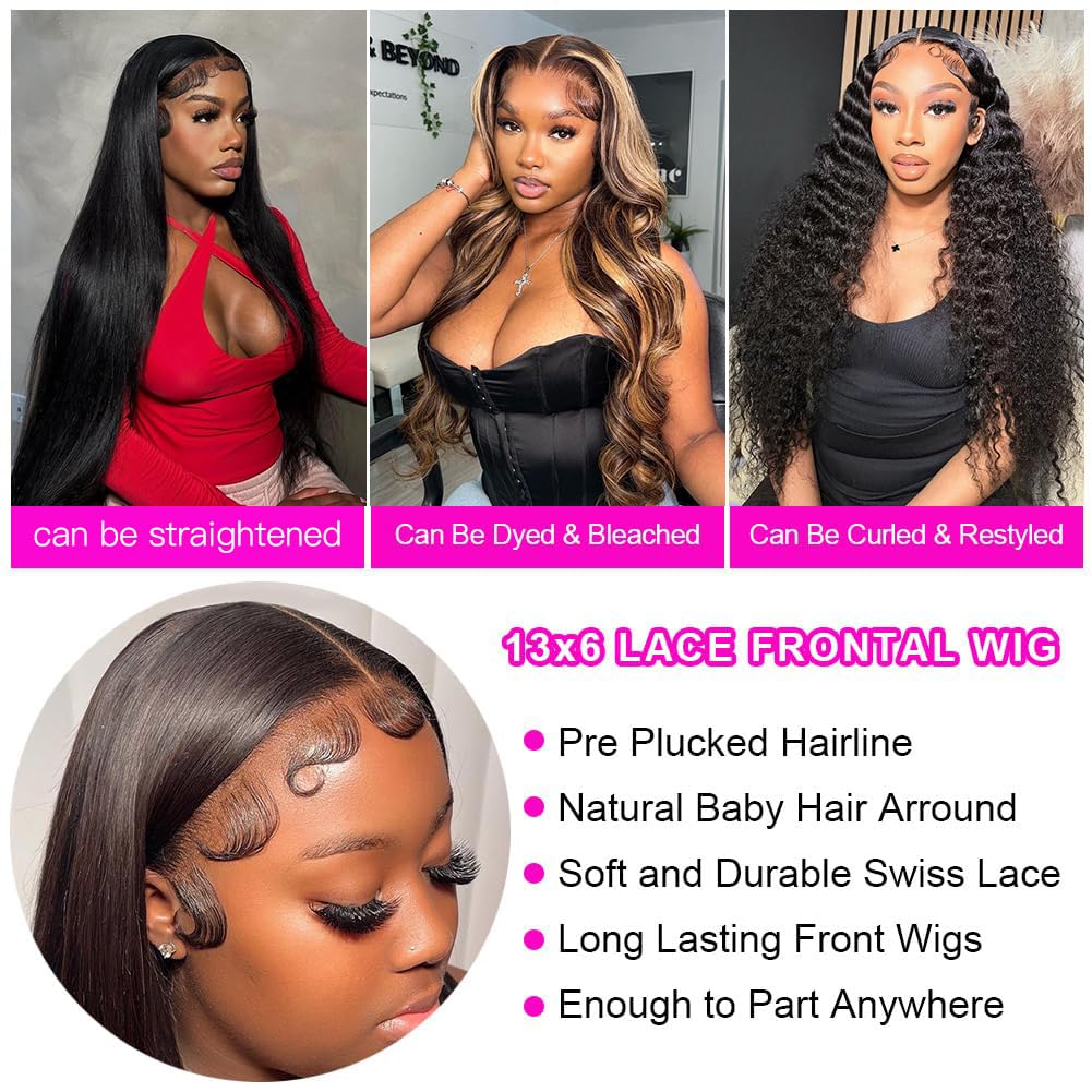 ANNELBEL 250 Density 13x6 HD Lace Front Wigs Human Hair - Pre Plucked with Baby Hair, Glueless Body Wave Lace Frontal Wig for Women (22 Inch) - Perfect for Daily Wear, Parties & Special Occasions