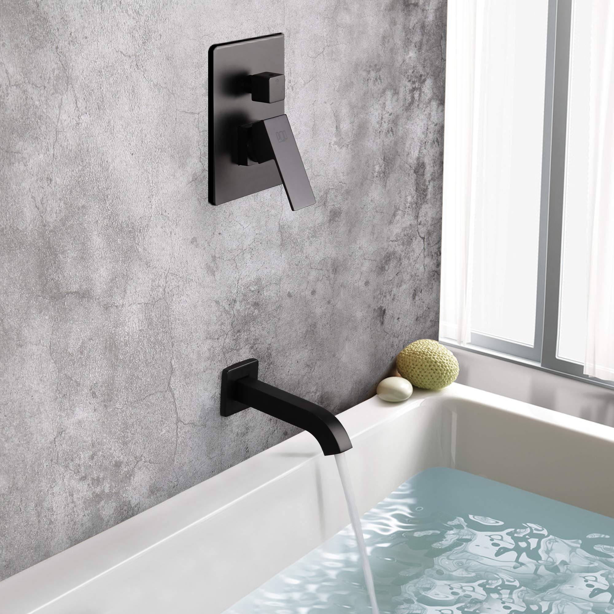 Premium Matte Black Shower Faucet Set with 8