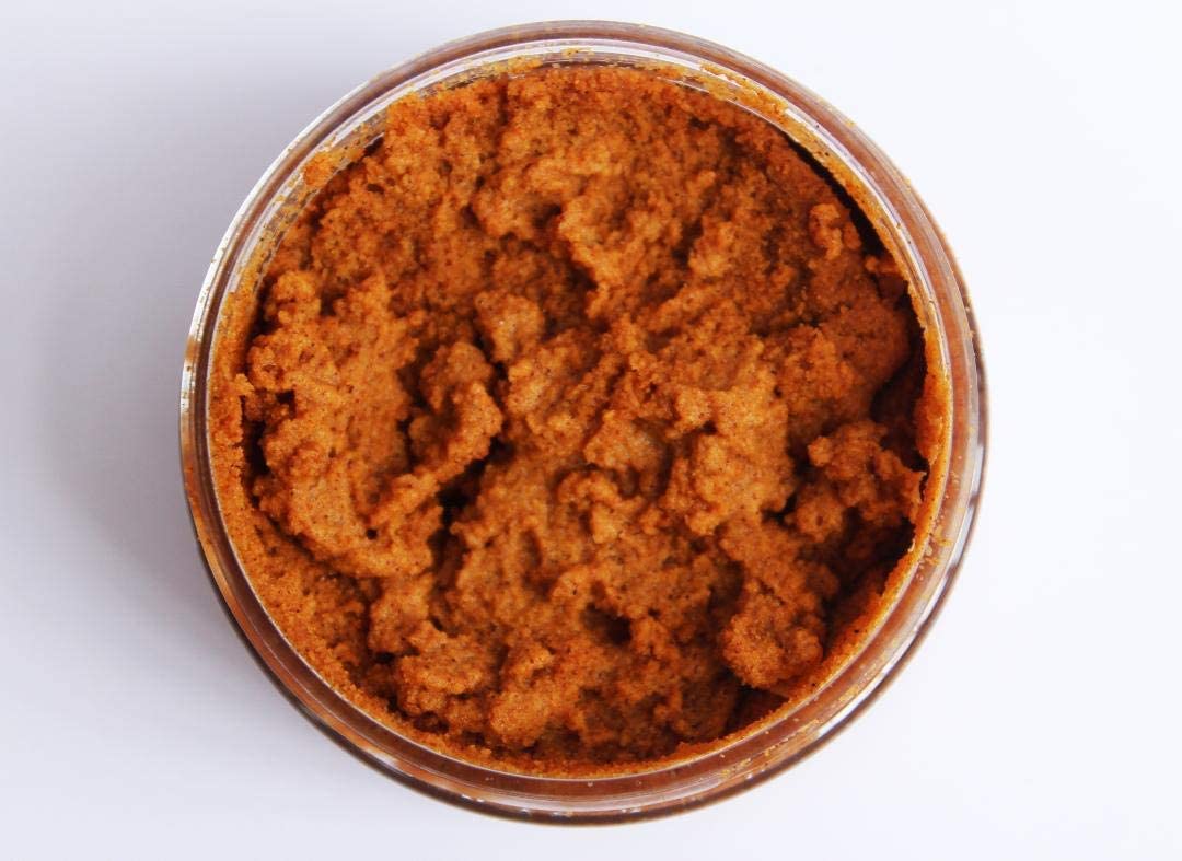 Vegan Body Scrub for Stretch Marks & Cellulite - Booty Polish with AHA & Walnut - 4 oz Jar - Fast Shipping | Perfect for Bikini Area & Post-Workout Skin Care