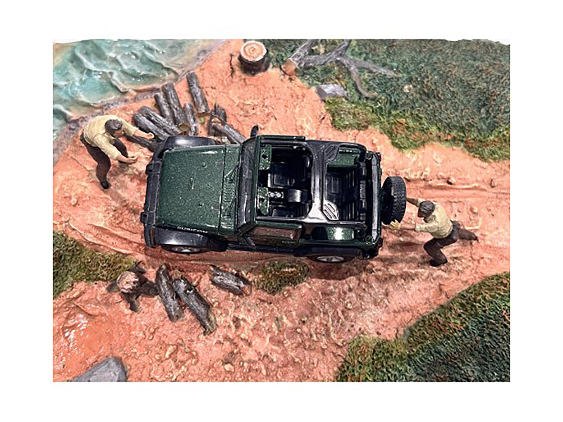 1/43 Scale Diecast 4X4 Mechanics 2-Piece Figure Set - Perfect for Model Car Displays & Diorama Scenes by American Diorama