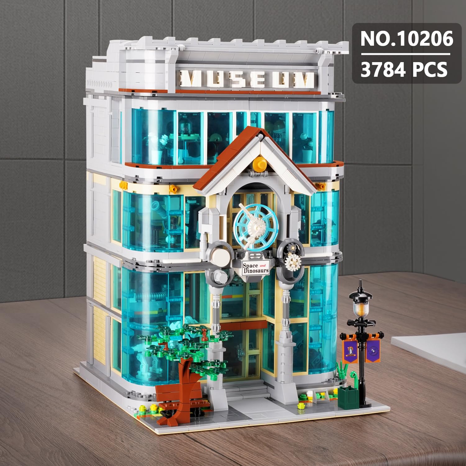 MISINI Architecture 10206 Science Museum Building Set - 3784 PCS MOC Modular Street View Model Kit for Adults, STEM Educational Building Blocks for Men & Women - Perfect for Home Decoration, Office Display & Collector's Showcase