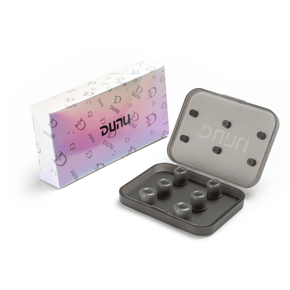 DUNU S&S (Stage & Studio) Silicone Eartips for 4.0mm-6mm Nozzle - Premium Noise Isolation Earbud Tips for Musicians, Audiophiles & Studio Use