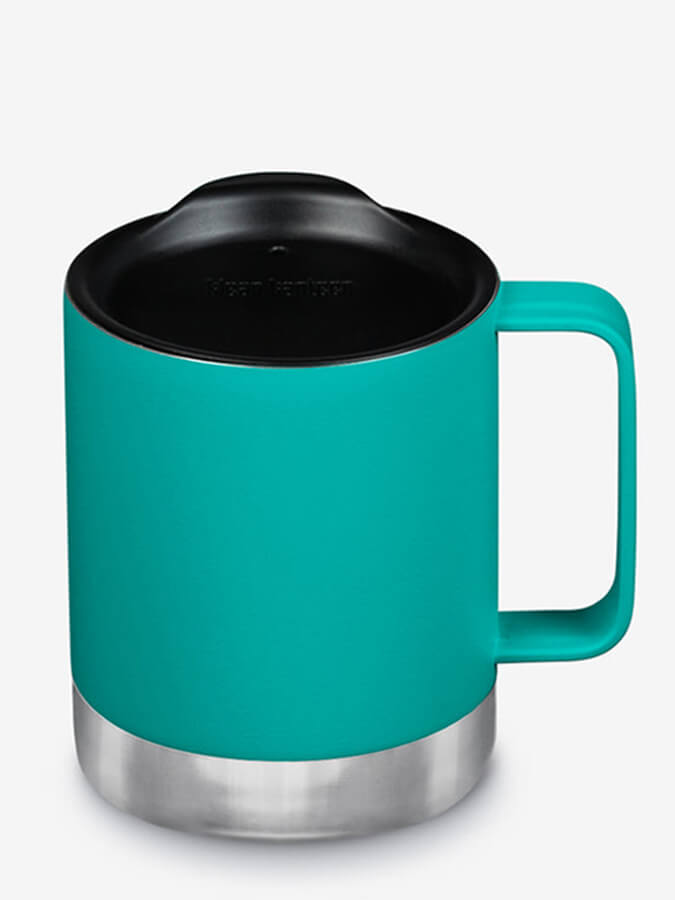 Klean Kanteen 12oz (355ml) Insulated Stainless Steel Travel Mug - Leak Proof Camping Coffee Tumbler for Hot & Cold Beverages - Perfect for Hiking, Camping, Office and Outdoor Adventures