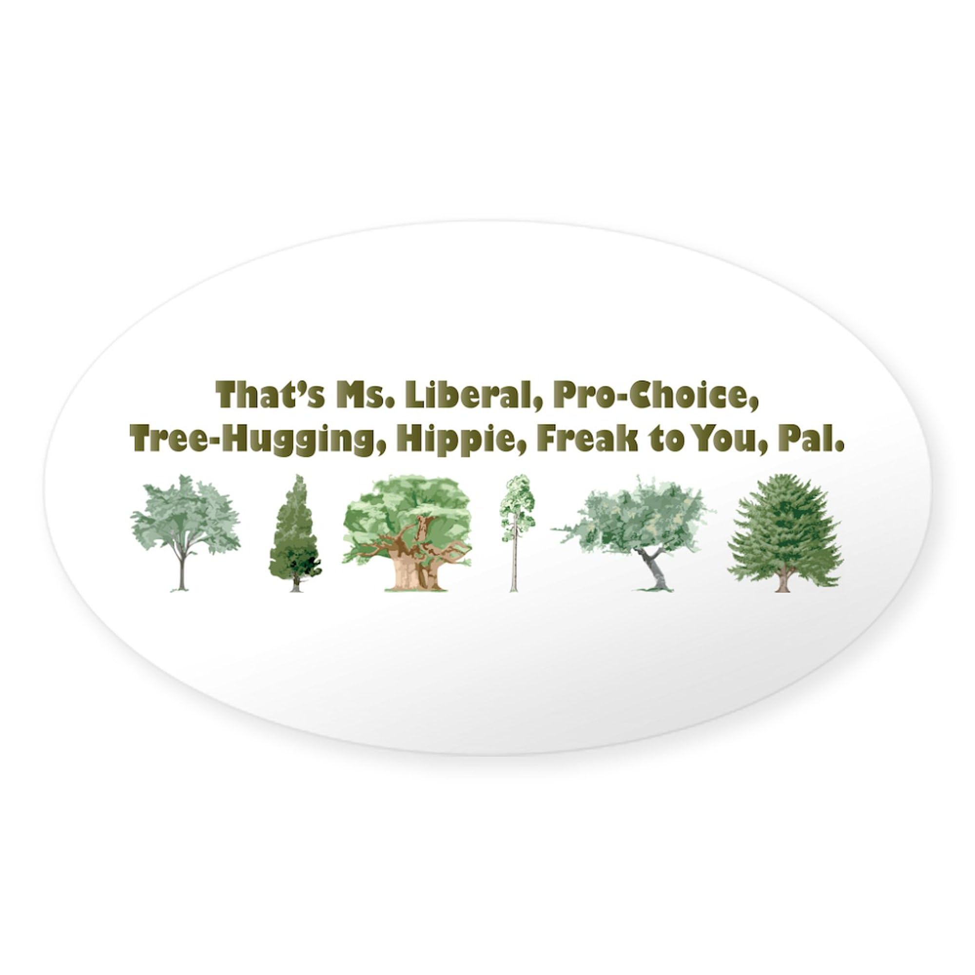 Liberal Pride Oval Sticker - Funny Political Car Bumper Decal for Cars, Laptops & Water Bottles | Show Your Support for Progressive Values