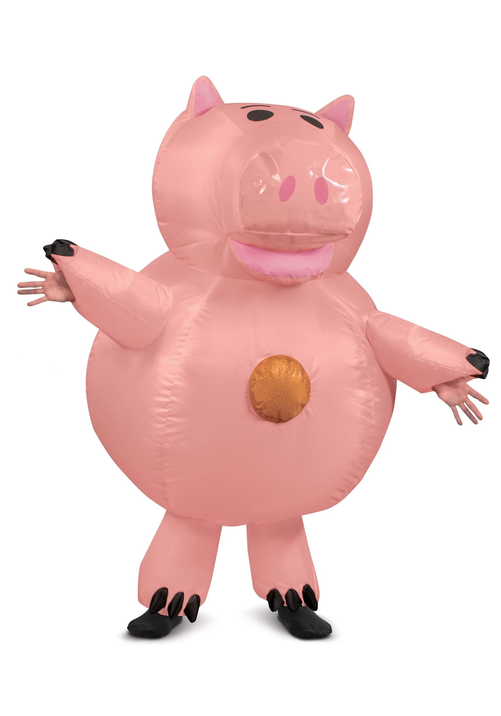 Toy Story Adult Hamm Inflatable Costume - Official Disney Halloween Costume for Adults | Fun Party Outfit for Cosplay, Halloween & Theme Parties