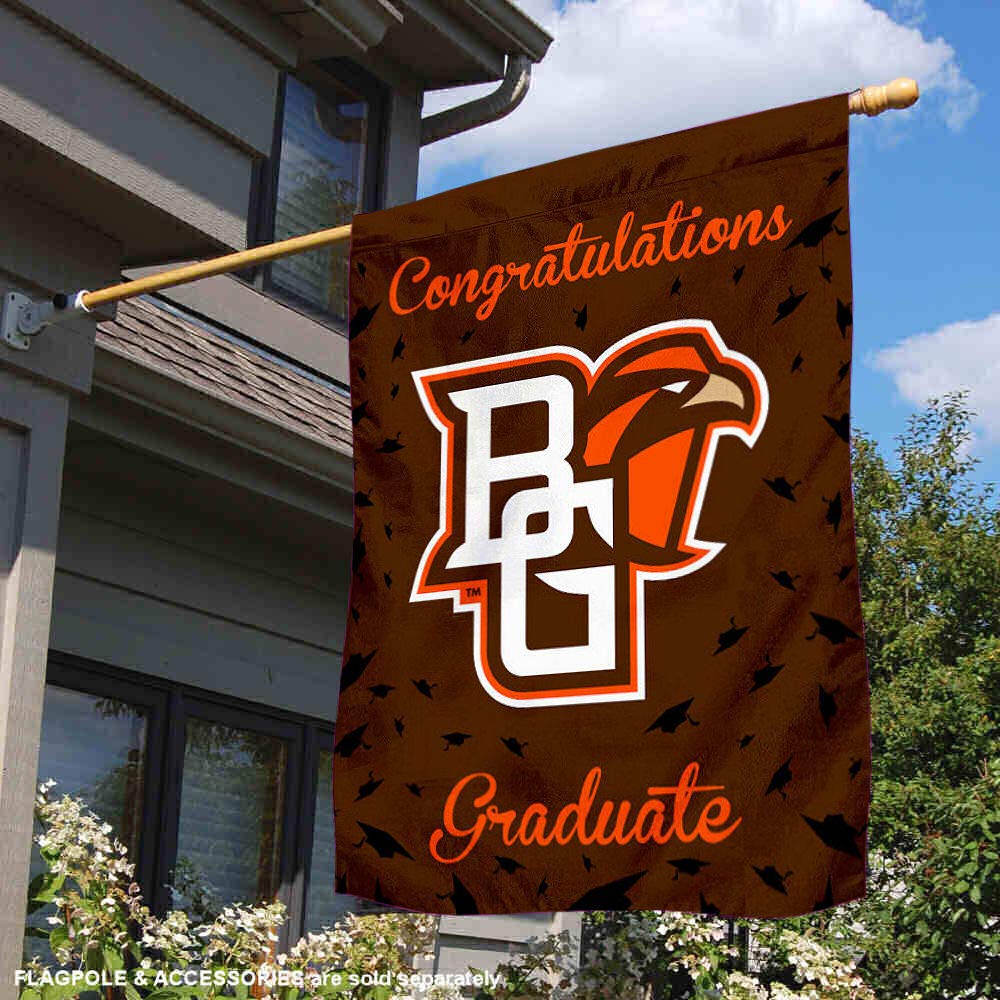 Bowling Green State Falcons College Graduation Banner Flag - Perfect Gift for Alumni & Fans - Great for Graduation Parties, Dorm Decor & Tailgating