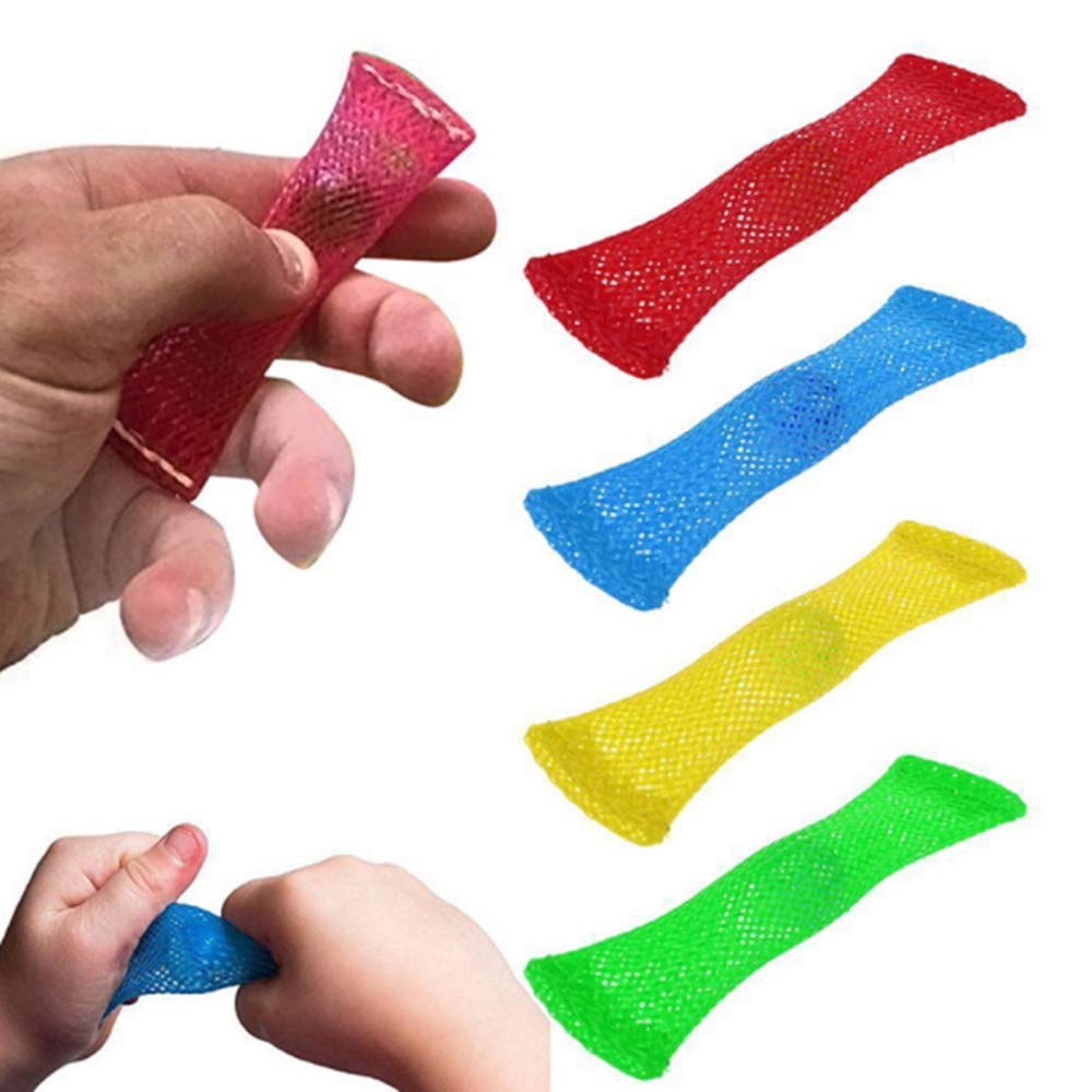 5PCS Fidget Stress Relief Toys - Marble Mesh Sensory Balls for Anxiety, ADHD & Focus - Squeezable Braided Marble Ball Toys for Kids & Adults - Perfect for Office, Classroom & Travel Stress Relief