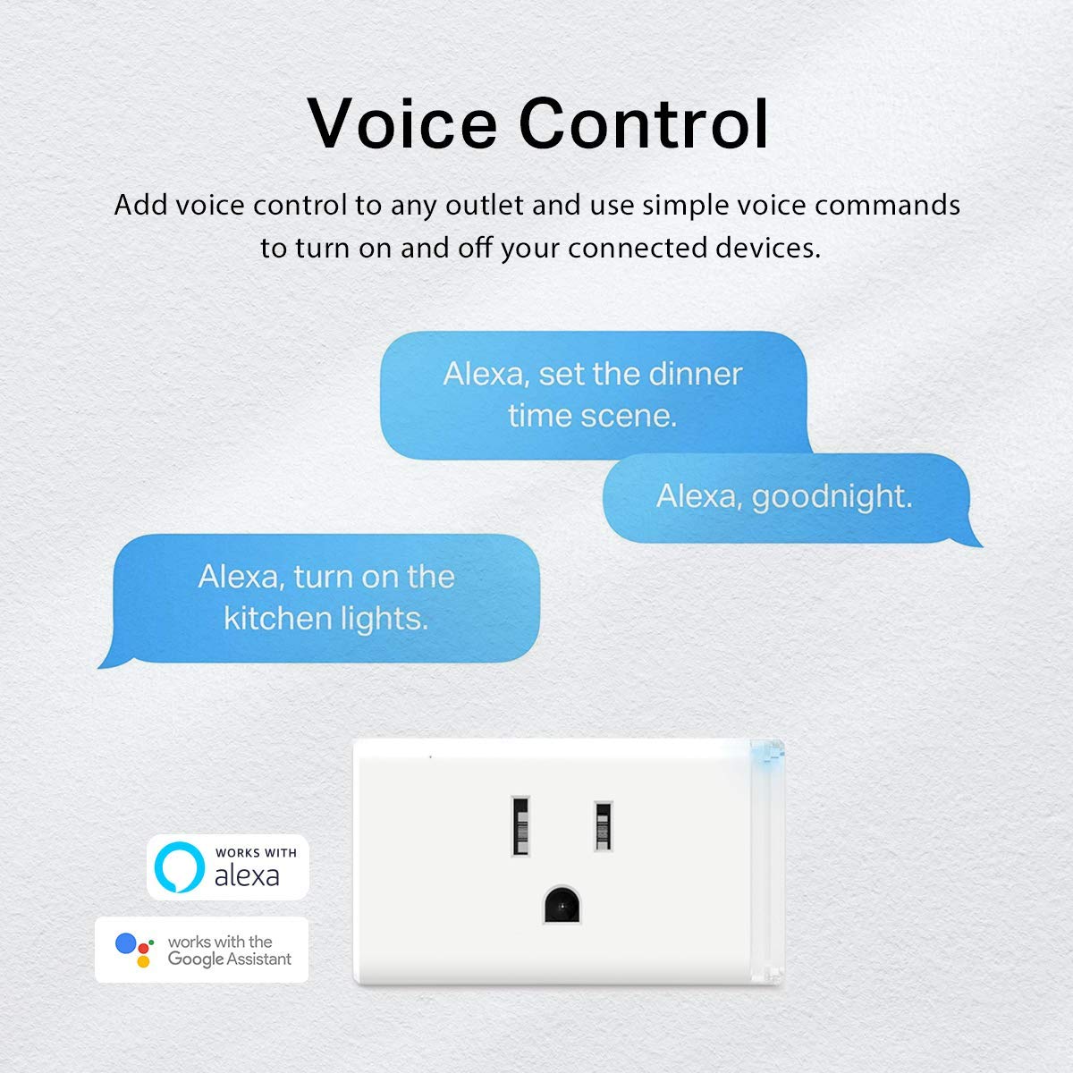 Kasa Smart Plug Power Strip HS300 & Smart Plug HS103P4 Bundle - WiFi Outlet for Remote Control | Smart Home Automation for Lamps, Fans & Electronics | Works with Alexa & Google Assistant
