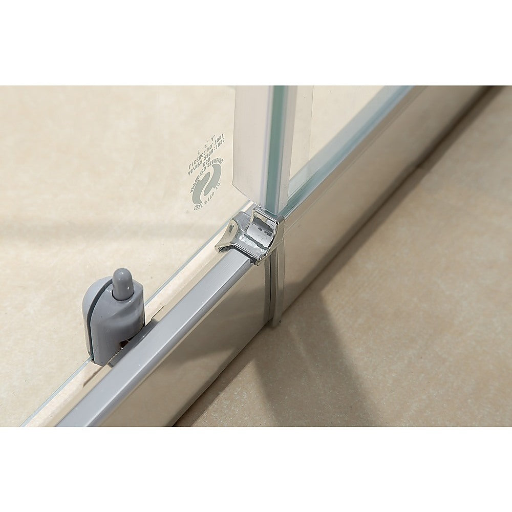 1400mm - 1600mm Sliding Door Safety Glass Shower Screen with Chrome Finish | Della Francesca | Perfect for Modern Bathrooms & Spa-Like Showers
