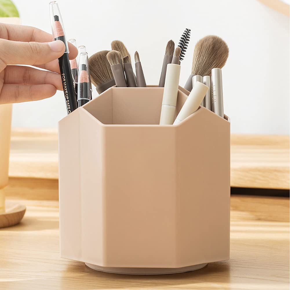 Rotating Multi-Functional Pencil Holder - Desktop Organizer for Pens, Colored Pencils & Art Brushes - Office & School Supplies Storage Rack - Perfect for Classroom, Art Studio and Home Workspace Organization