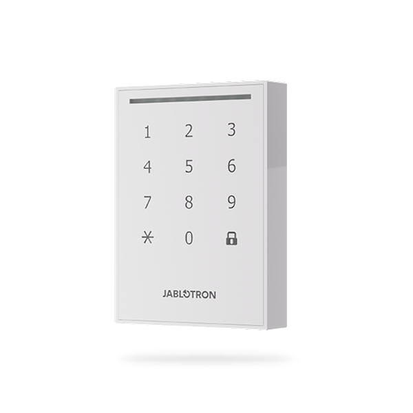 JA 121E WH Outdoor Keypad with Reader - White | Secure Access Control for Homes & Businesses