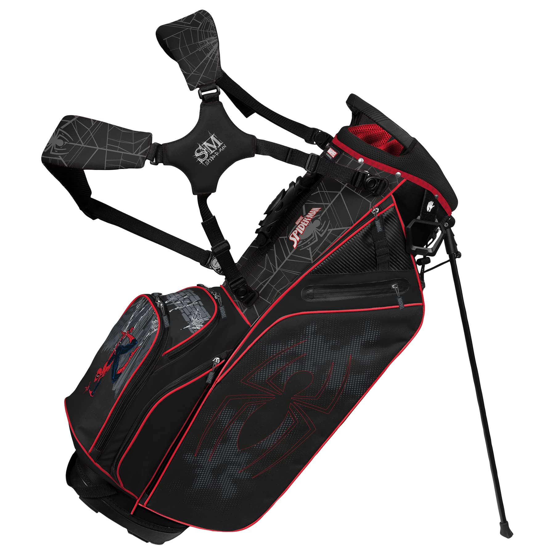 Team Effort Caddie Carry Hybrid Golf Bag - Lightweight Stand Bag with 14-Way Divider & Cooler Pocket - Perfect for Golfers, Caddies & Course Play