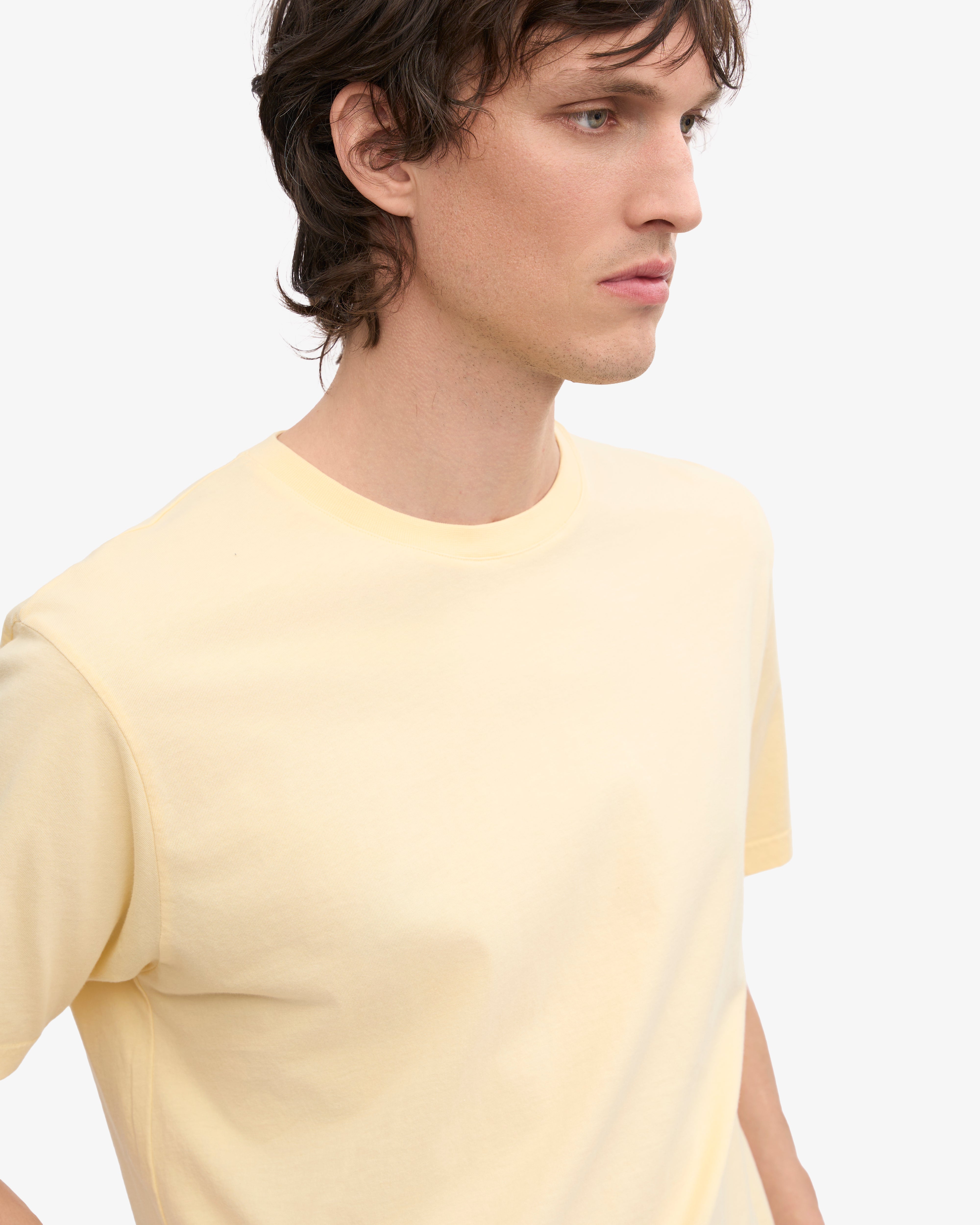 Classic Organic Cotton T-Shirt - Soft Yellow | Eco-Friendly & Comfortable for Everyday Wear | Perfect for Casual Outfits & Sustainable Fashion