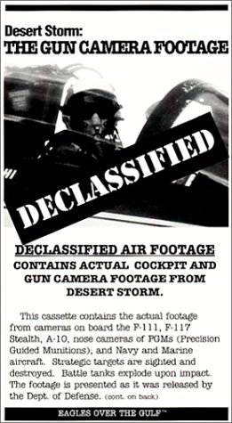 Desert Storm Air War Gun Camera Footage - Authentic Military Combat VHS Tape for History Buffs & Aviation Enthusiasts | Perfect for Documentaries, Education & Military History Collections