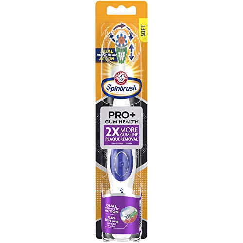 Arm & Hammer Spinbrush Truly Radiant Clean & Fresh Battery Toothbrush - Pack of 24, Soft Bristles for Gentle Cleaning, Whitening & Fresh Breath - Perfect for Home, Travel & Family Oral Care