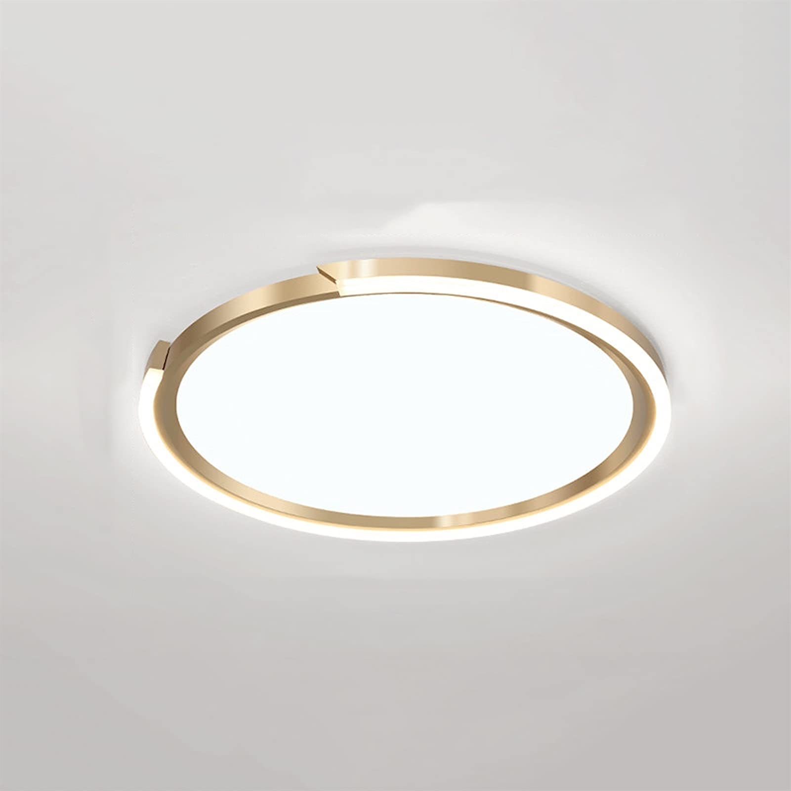 Ultra-Thin Flush Mount Ceiling Light - Modern Round Disc LED Fixture for Bedroom, Kitchen, Study | Energy Efficient Dimmable Lighting for Home & Office Interior Design