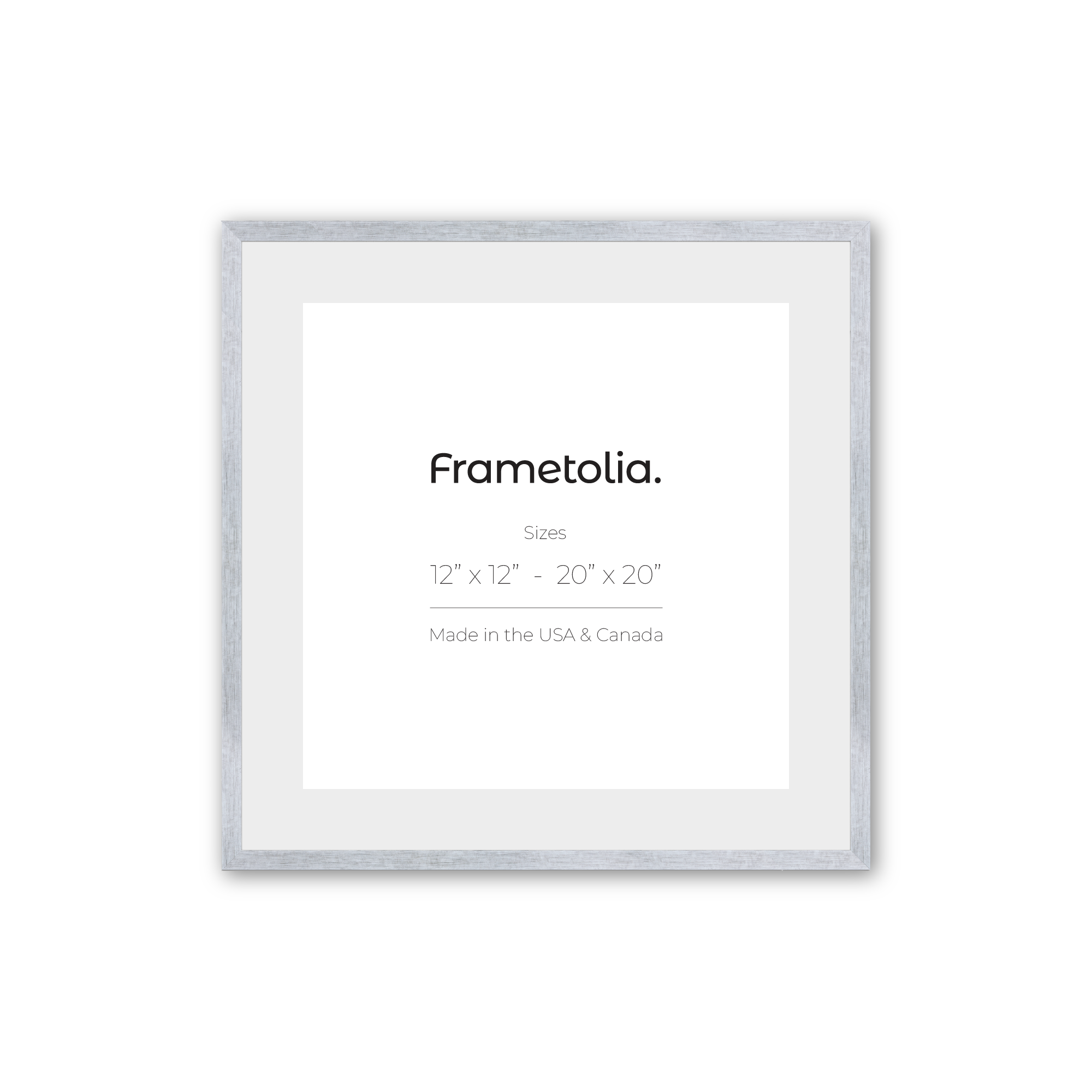 Custom Printed Heathered White Picture Frame - Perfect for Home Decor, Office Display & Personalized Gifts