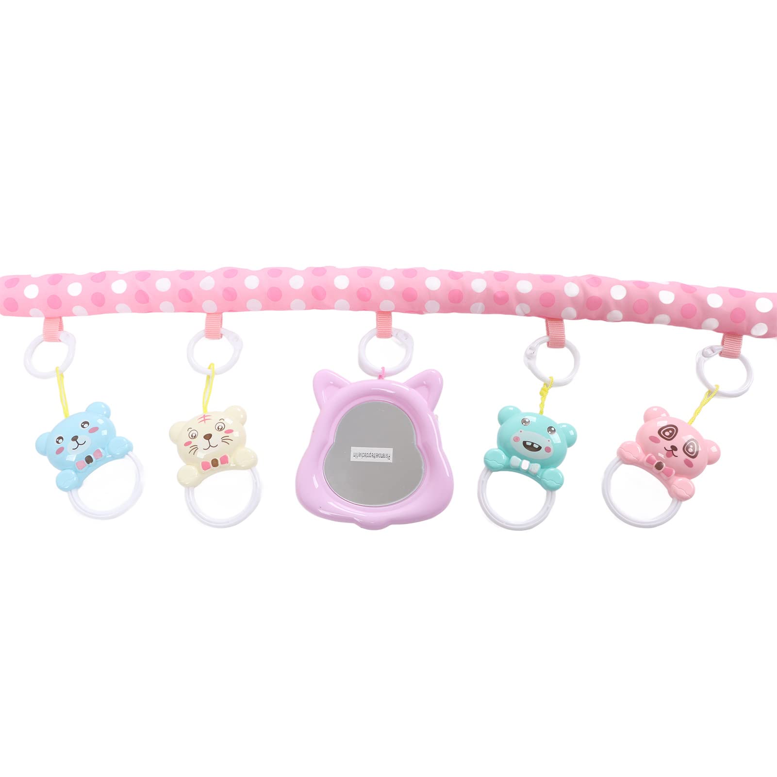 **Soft Pink Baby Play Mat with Music & Toys - Newborn Activity Gym for Tummy Time & Crawling - Perfect Gift for Infants (Ideal for Nursery, Daycare & Playtime)**