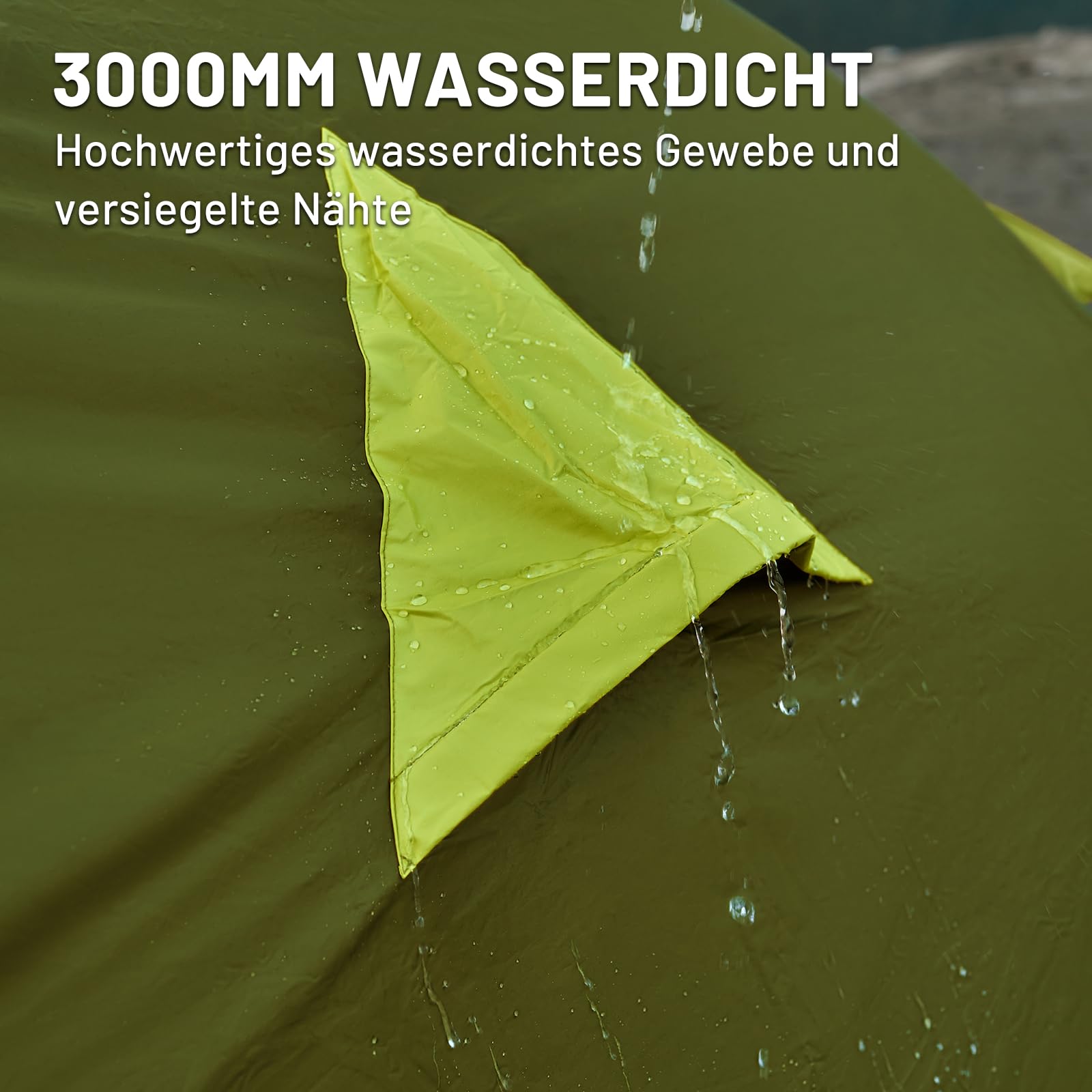 TIMBER RIDGE 4 Person Blackout Waterproof Camping Tent - 3000mm Dome Tent for Family Camping, Hiking, Travel & Outdoor Festivals | Perfect for Backpacking, Garden Use & Summer Adventures