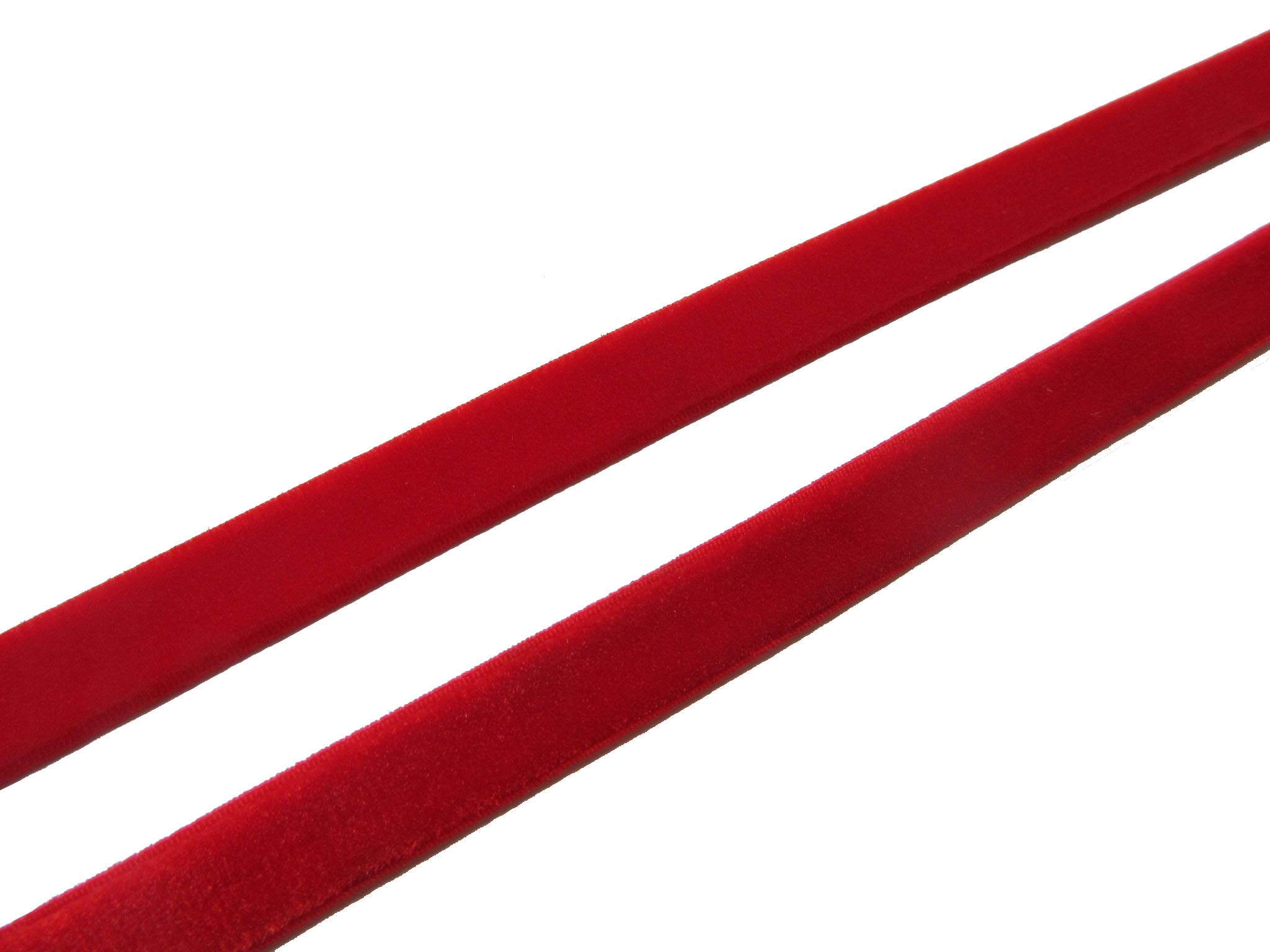 YYCRAFT 10 Yards 3/8 Inch Velvet Elastic Ribbon for Hair Ties, Headbands, DIY Crafts - Soft Stretch Fabric for Hair Accessories, Sewing Projects (Red) - Perfect for Making Scrunchies, Baby Headwraps & Fashion Accessories