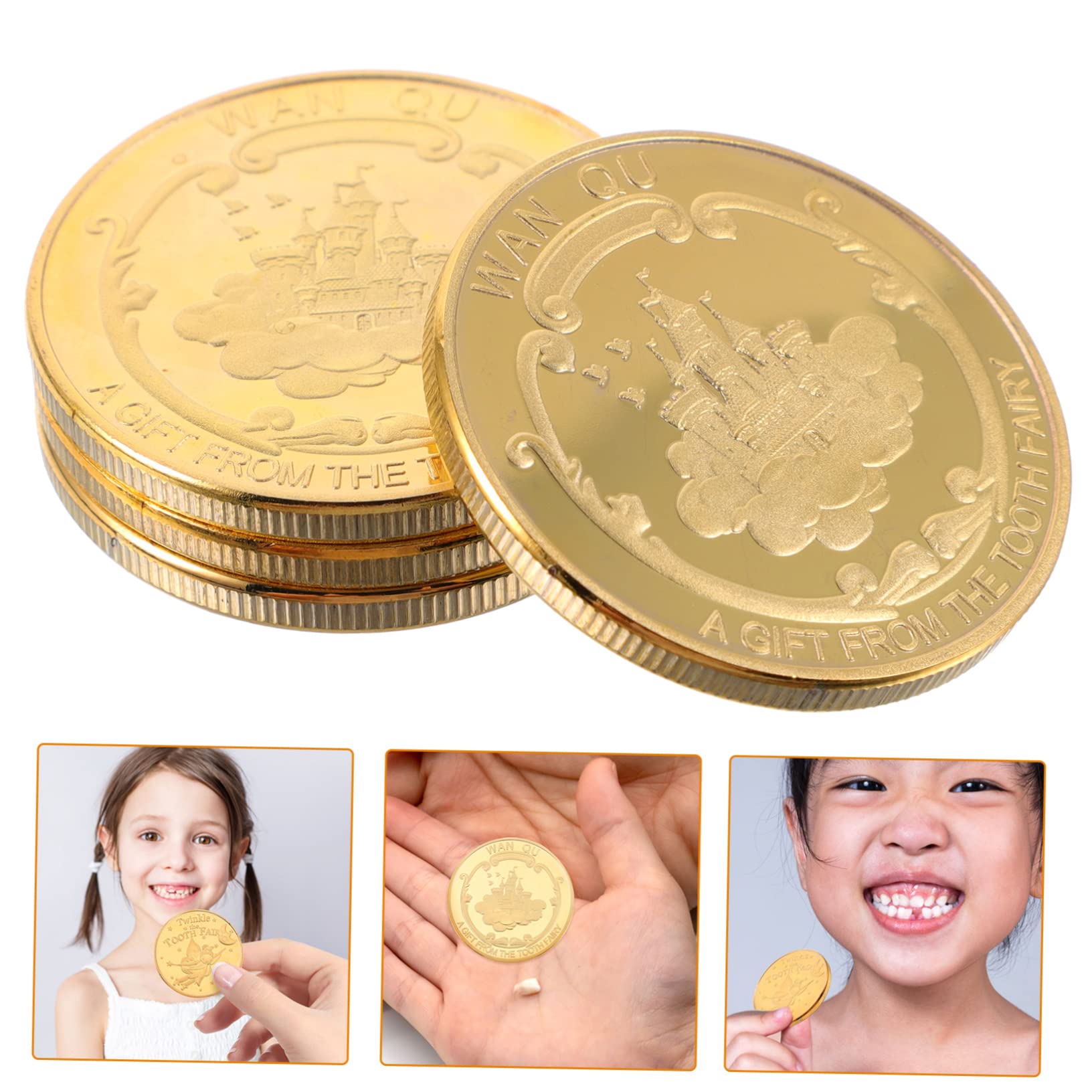 Totority 12 Pcs Tooth Fairy Keepsake Box - Elegant Alloy Teeth Collection for Kids, Perfect for Baby's First Lost Tooth & Childhood Memories (Great Gift for Tooth Fairy Traditions & Nursery Decor)