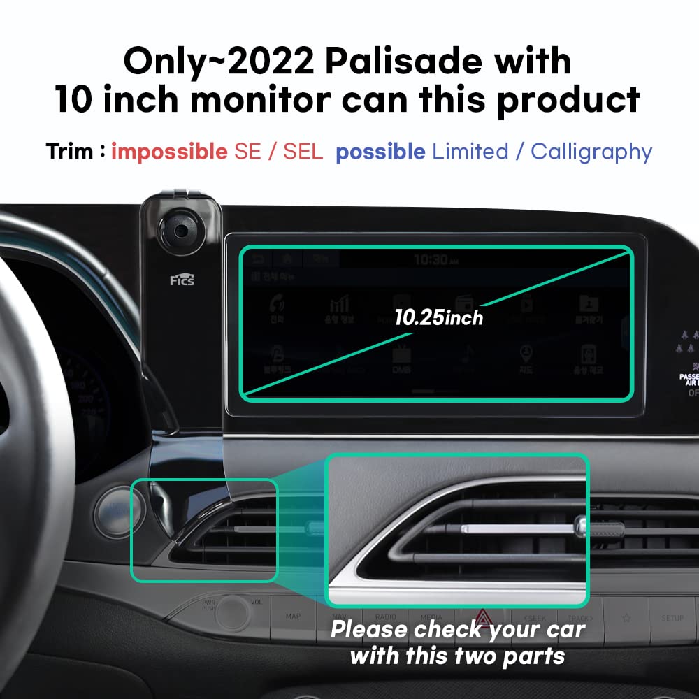 FICS Universal Car Phone Holder Mount for Hyundai Palisade 2021-2023 - Adjustable Dashboard & Air Vent Phone Stand - Perfect for GPS Navigation, Hands-Free Calling & Road Trips