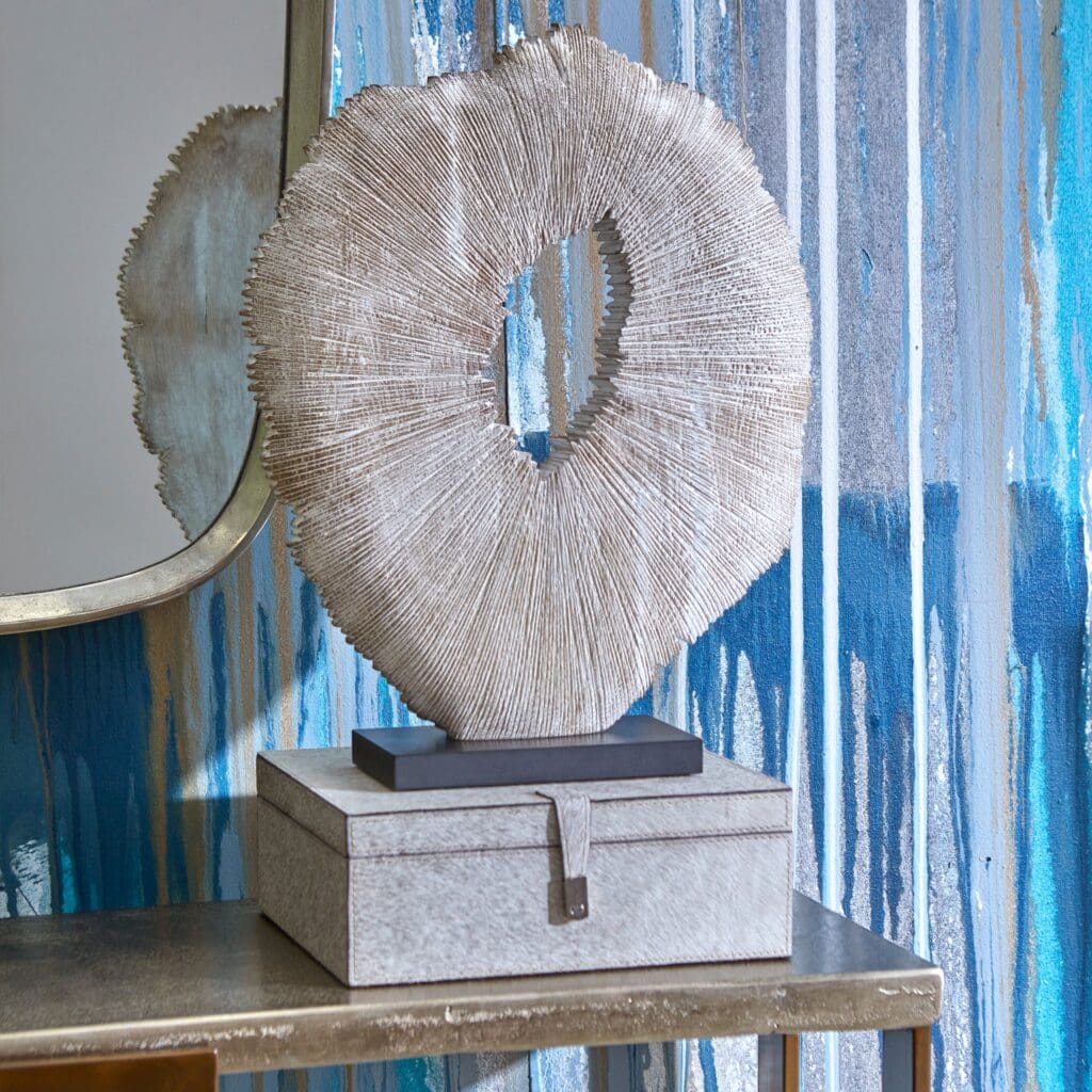 Cyan Design 11338 Winona Sculpture - Whitewash Finish | Handcrafted Home Decor Statue for Living Room, Bedroom & Office Décor