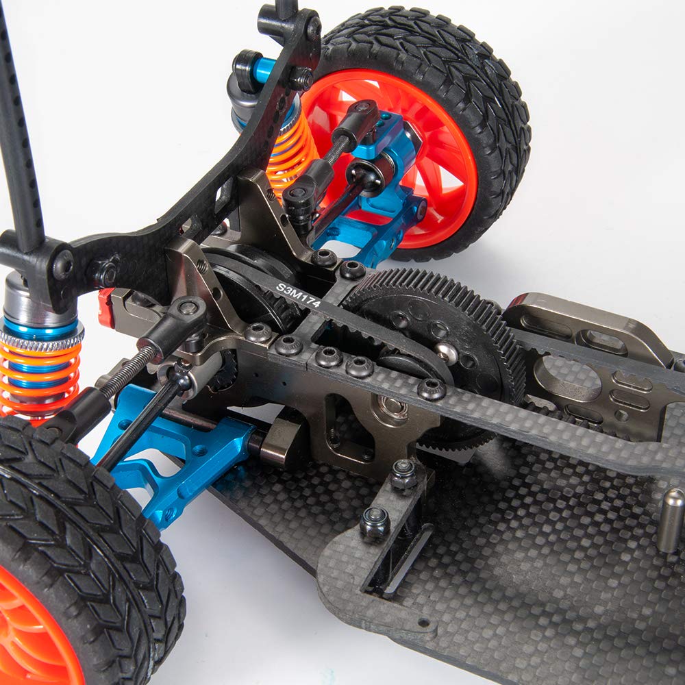 High-Performance Alloy Carbon Frame Body for 1/10 Scale RC Drift Racing Cars with Shaft Drive System - Perfect for Competitive Drifting and Touring Car Racing