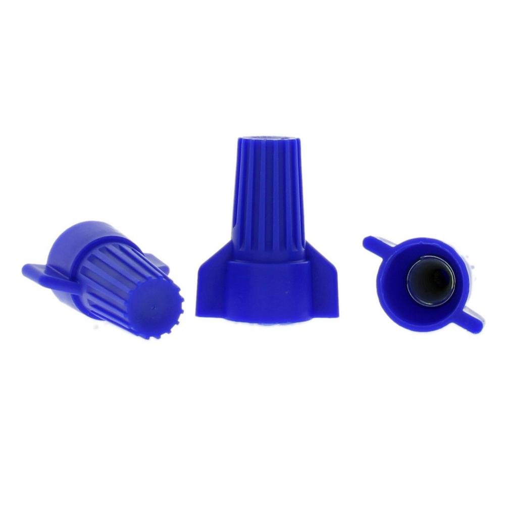 Blue Winged Wire Connectors (4-Pack) - Secure Electrical Connections for Home Wiring, DIY Projects & Appliance Repairs - Ideal for Light Switches, Outlets & Junction Boxes