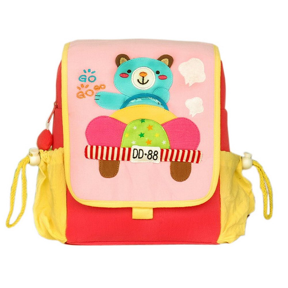 Art Rabbit Embroidered Applique Kids Backpack - Lightweight Durable School Bag for Boys & Girls, Water-Resistant Outdoor Daypack (7.18.72.6) - Perfect for School, Travel, and Daily Adventures