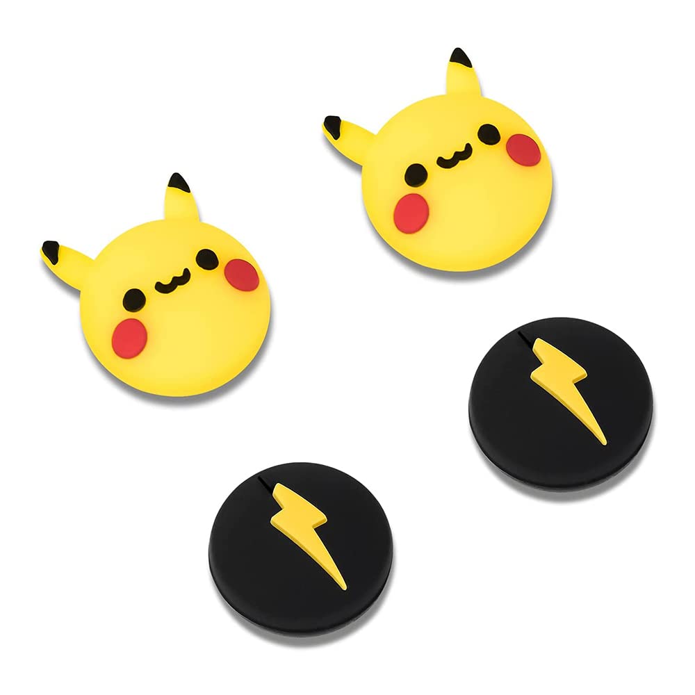 Viwind Soft Silicone Joy-Con Thumb Grip Caps for Nintendo Switch/OLED/Switch Lite - Cute 3D Pikachu Analog Stick Cover - Enhance Gaming Comfort & Control for Long Play Sessions