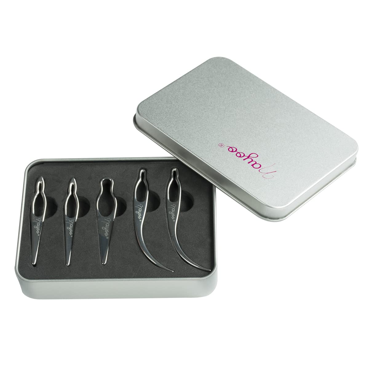 NAYOO 5-in-1 Dreadlock Tool Kit - Interlocking Needle for Starting & Maintaining Locs (5 Piece Set, Silver) | Perfect for Salon Professionals & Home Hair Care