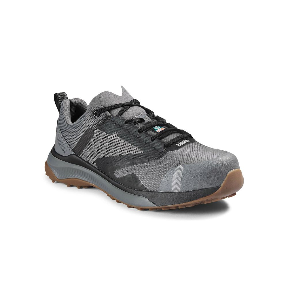 Kodiak Quicktrail Men's Composite Toe Work Safety Athletic Shoes - Lightweight & Slip-Resistant for Construction, Hiking & Outdoor Work (Grey, KD0A4TGYGYX)